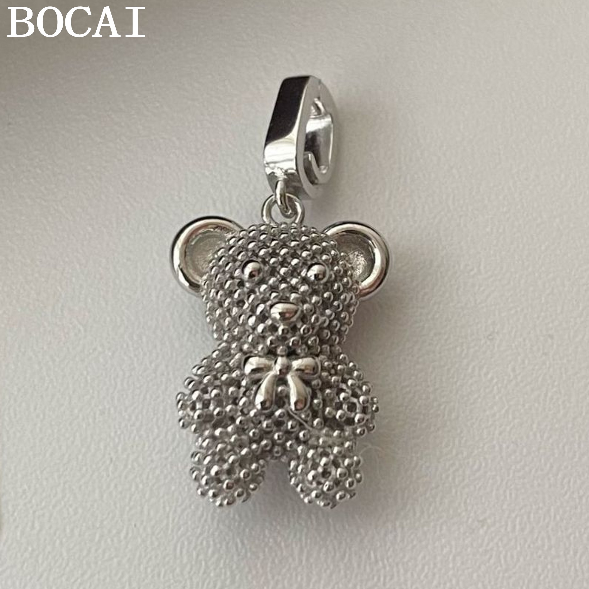 Tie Clip Silver - BOCAI NEW S925 Pure Silver Pendant