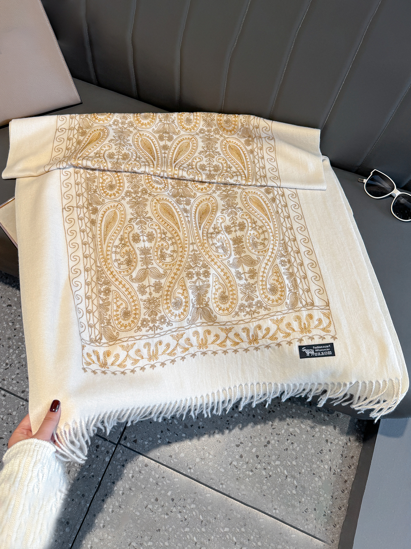 Luxury Thick Warm Paisley Pash – Woven Scarf Blanket recenzja i cena