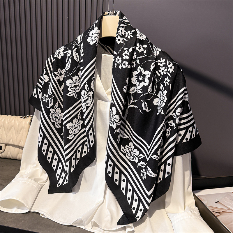 1pcs 90*90cm Floral Printed La – Bandana Cotton recenzja i cena