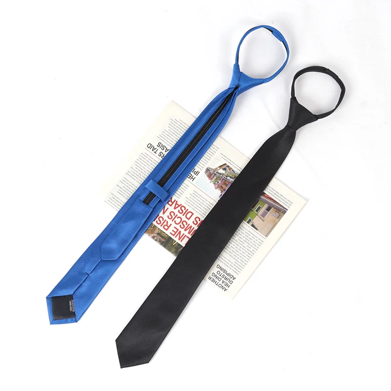 Unisex Black Simple Clip on Ti – Skinny Tie Men recenzja i cena