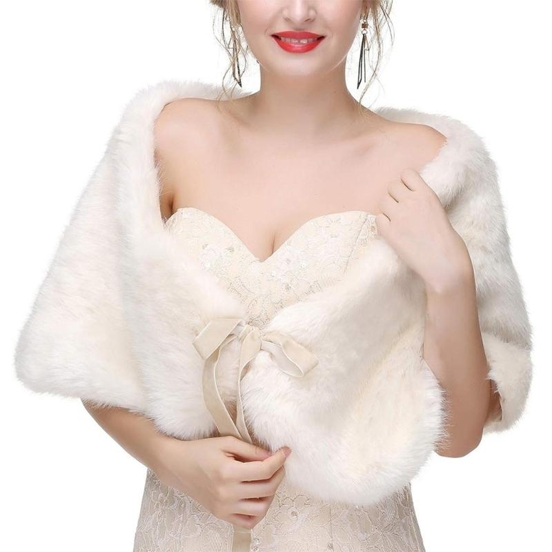 652F Sophisticated Faux Furs S – Stole Wedding Shawl recenzja i cena