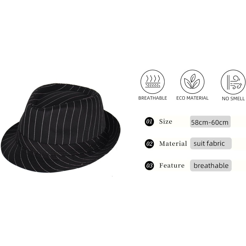 1920s Mens Costume Fedora Hat  – Bow Tie Pre Tied recenzja i cena
