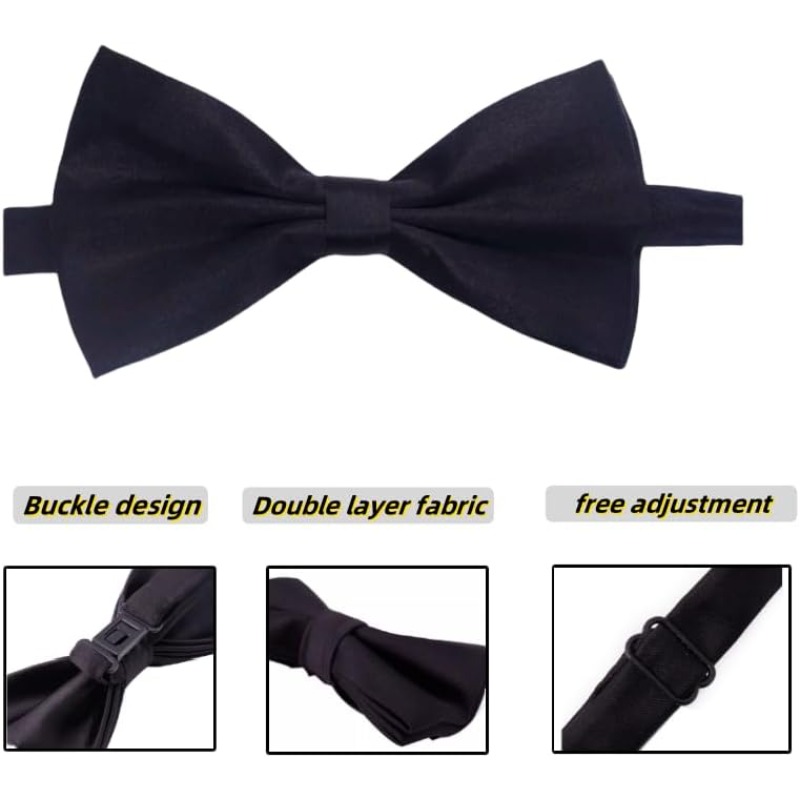 1920s Mens Costume Fedora Hat  – Bow Tie Pre Tied recenzja i cena