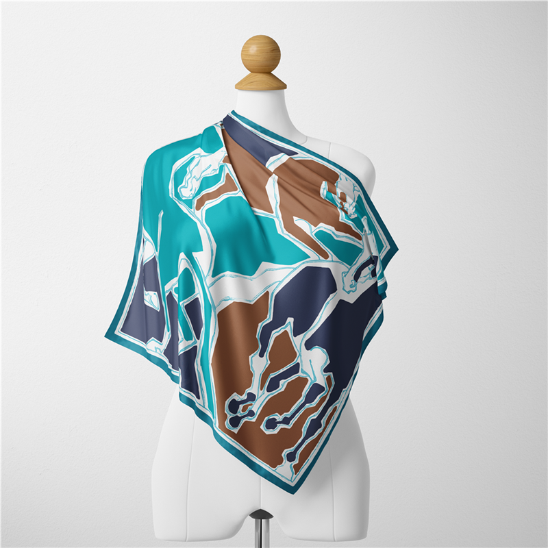 Twill Silk Scarf Woman Three H – Scarf Silk Square recenzja i cena