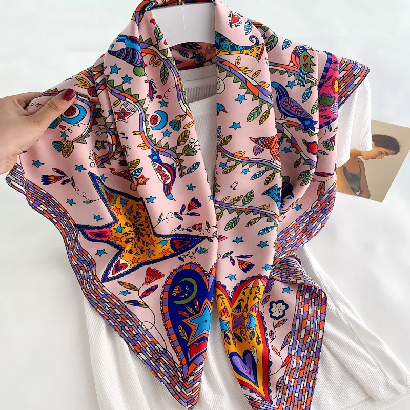 2024 90*90cm Square Scarf Twil – Bandana Cotton recenzja i cena