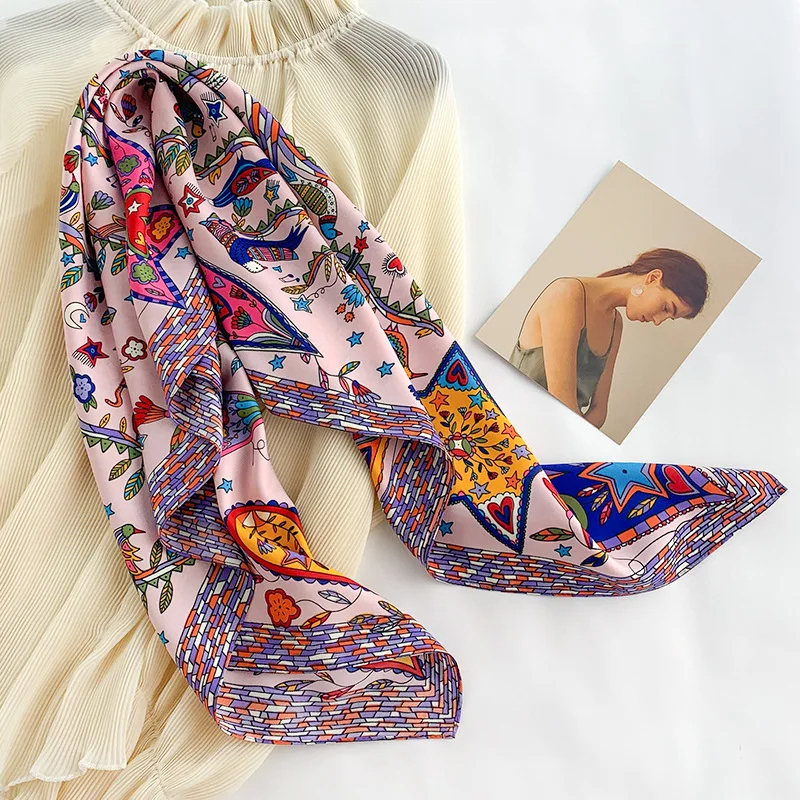2024 90*90cm Square Scarf Twil – Bandana Cotton recenzja i cena
