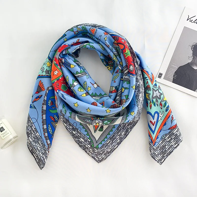 2024 90*90cm Square Scarf Twil – Bandana Cotton recenzja i cena