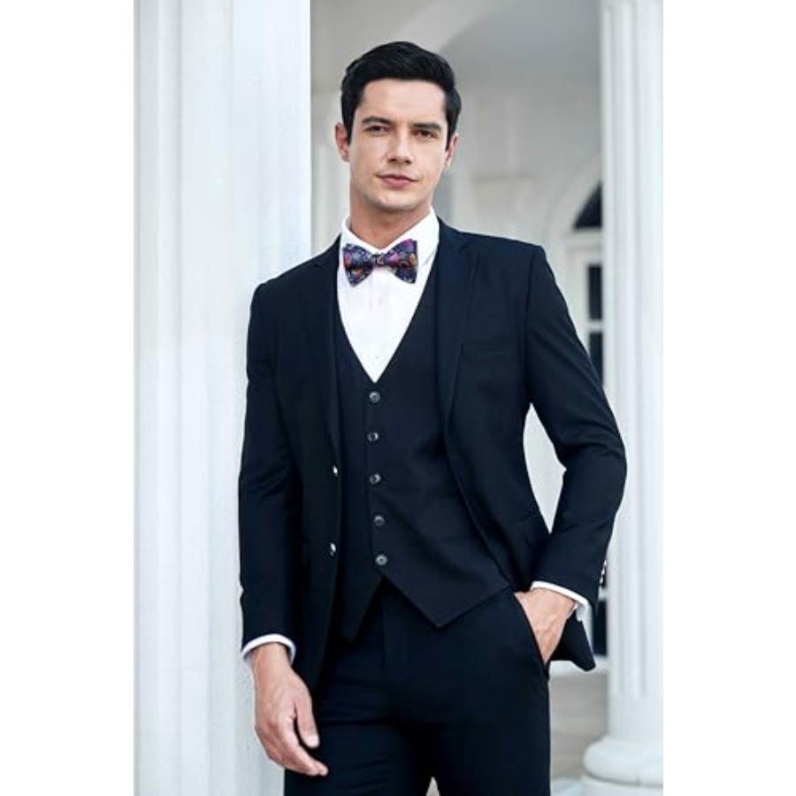 Bow Ties for Men Floral Bowtie – Pocket Square Set recenzja i cena