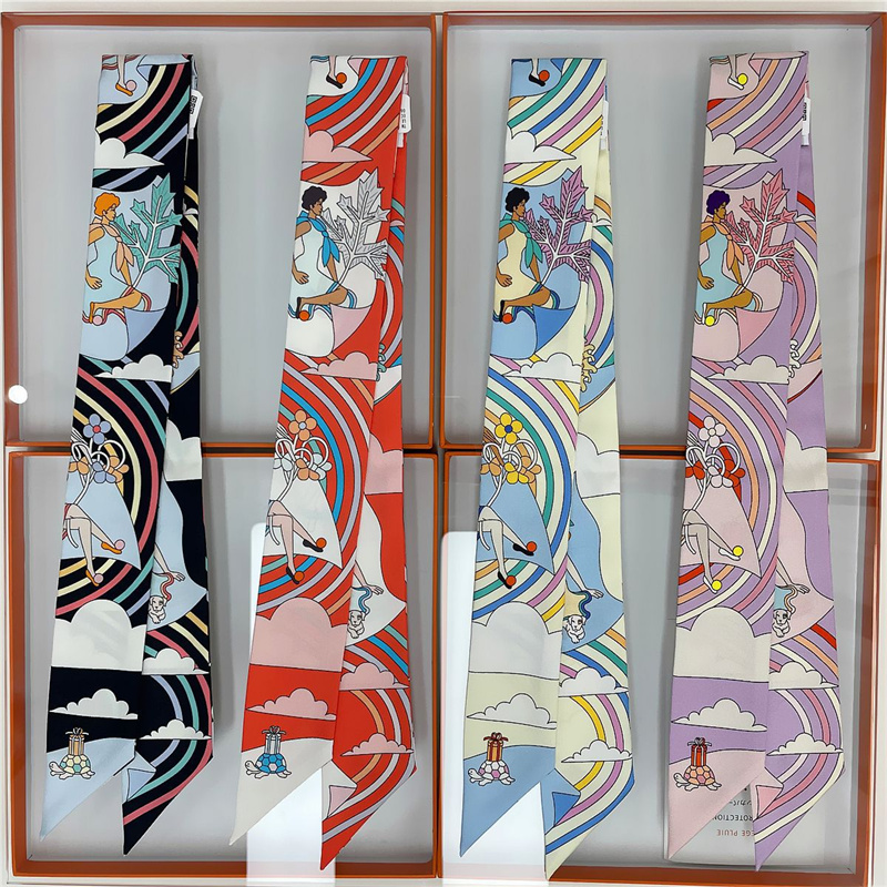 Women 100% Mulberry Silk Scarf – Ascot Neck Scarf recenzja i cena