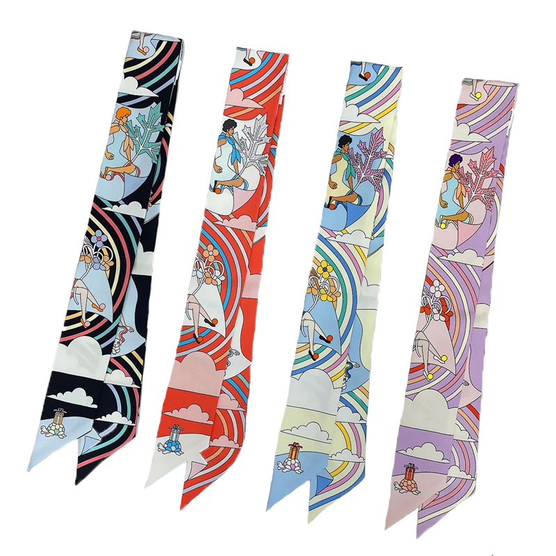 Women 100% Mulberry Silk Scarf – Ascot Neck Scarf recenzja i cena