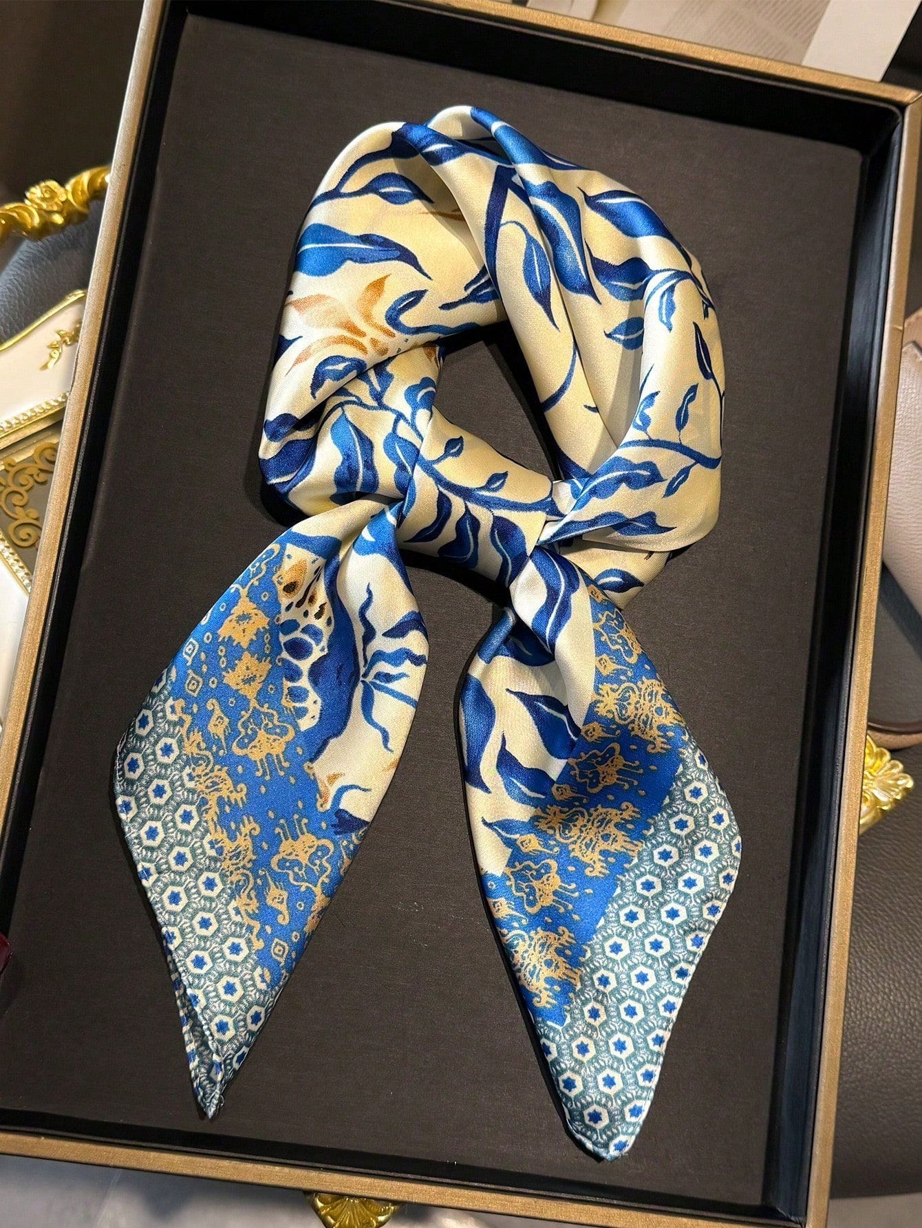 Luxury Brand Bohemia Print Squ – Face Scarf Mask recenzja i cena