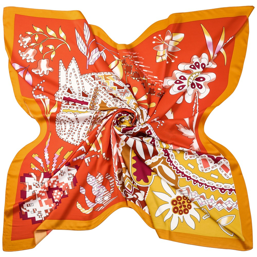 130cm Brand Women Scarves Desi – Scarf Silk Square recenzja i cena