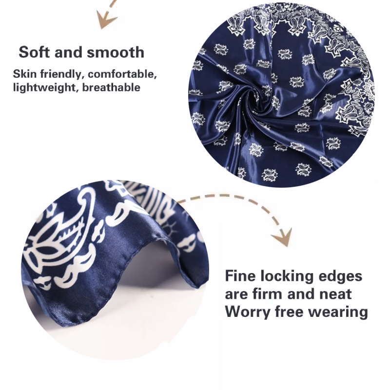 70 * 70cm Women's Silk Square  – Ascot Neck Scarf recenzja i cena