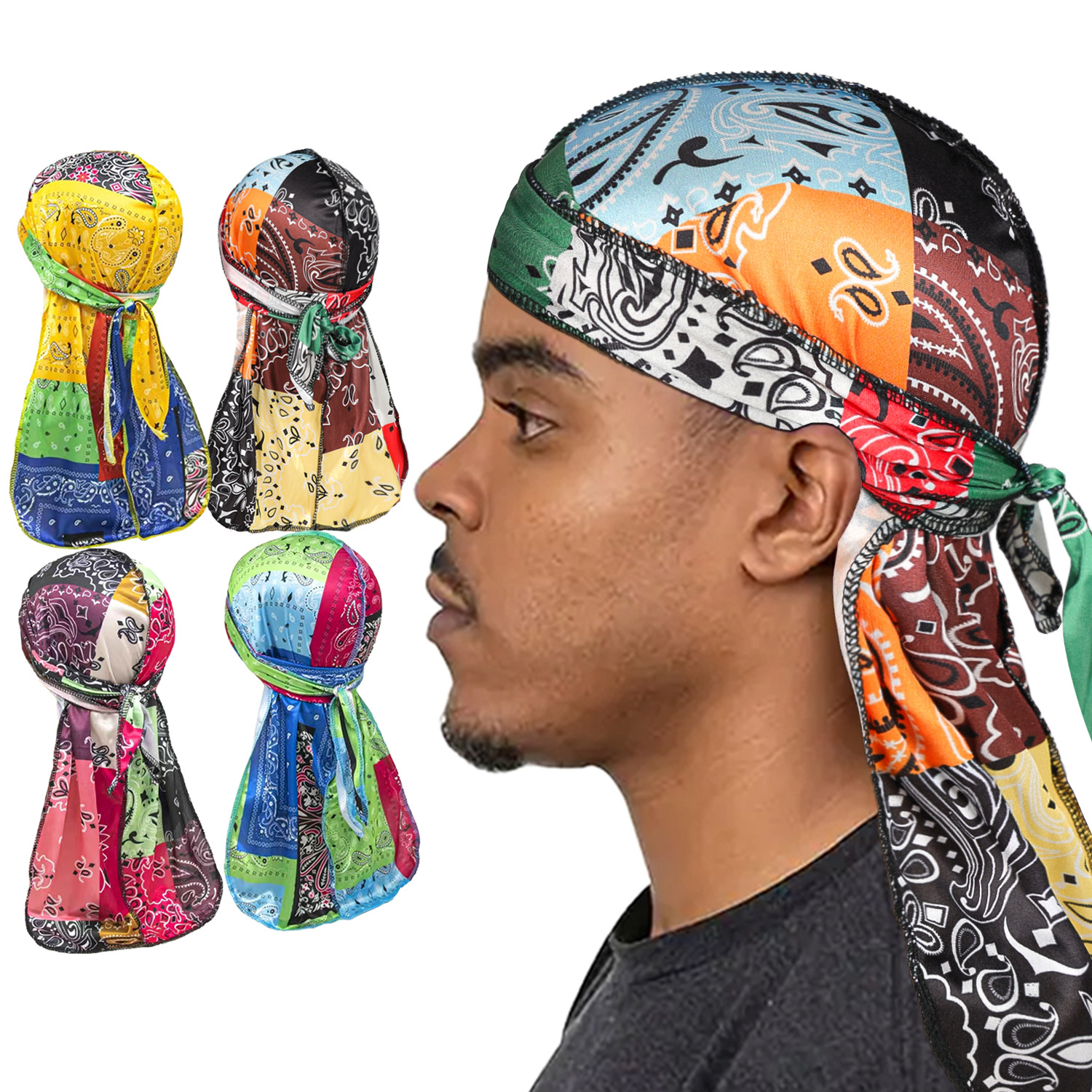Paisley Printing Silky Durags  – Bandana Doo Rag recenzja i cena