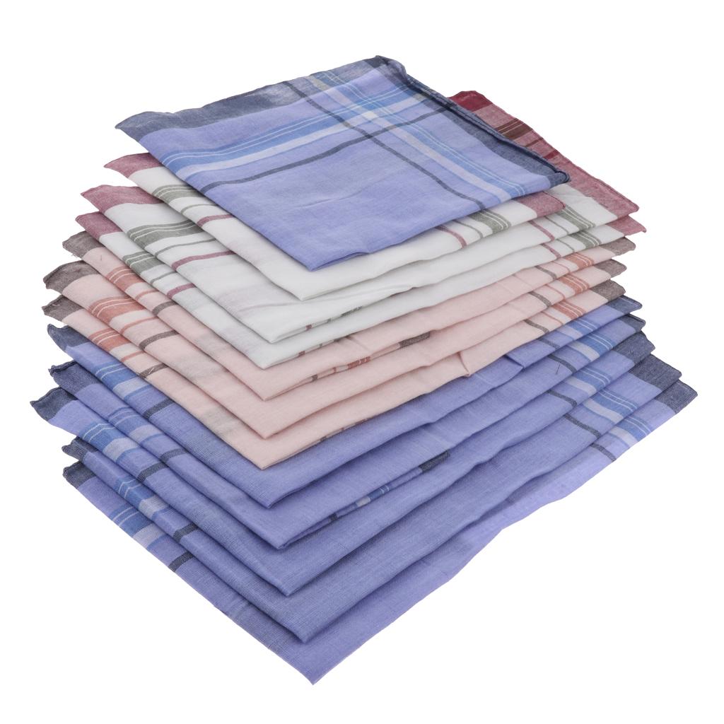 12 Pieces Men Assorted Cotton  – Handkerchief Cotton Men recenzja i cena