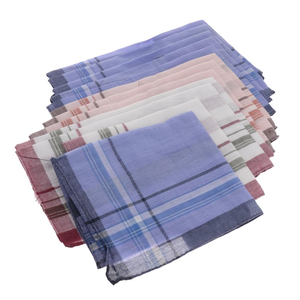 12 Pieces Men Assorted Cotton  – Handkerchief Cotton Men recenzja i cena