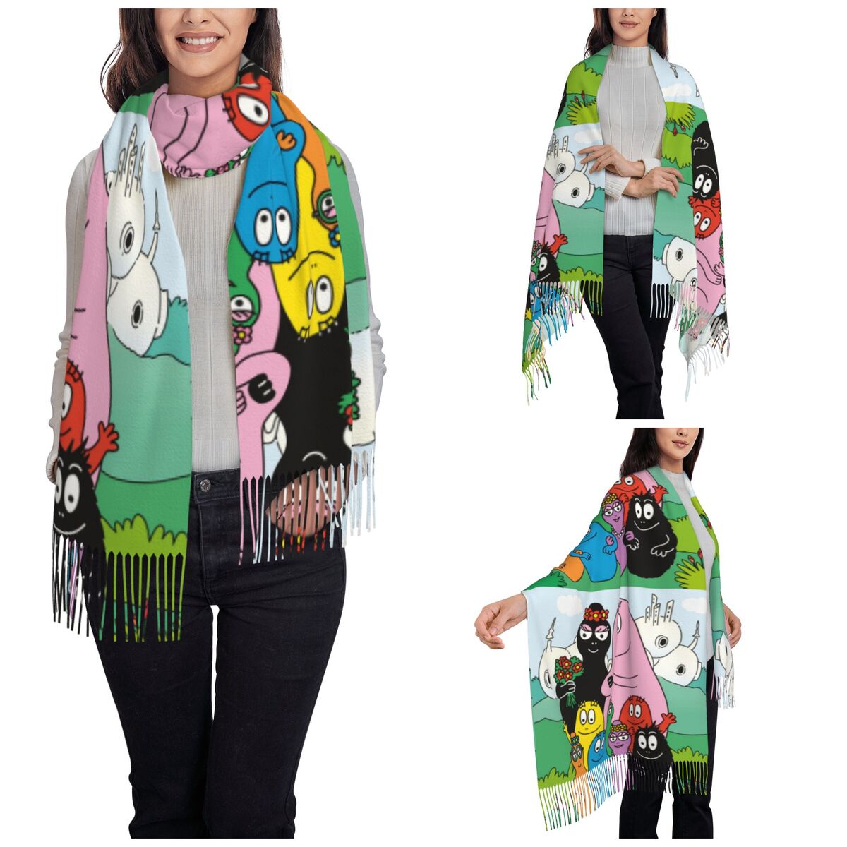Les Barbapapa Family Shawls Wr – Pashmina Wrap Large recenzja i cena