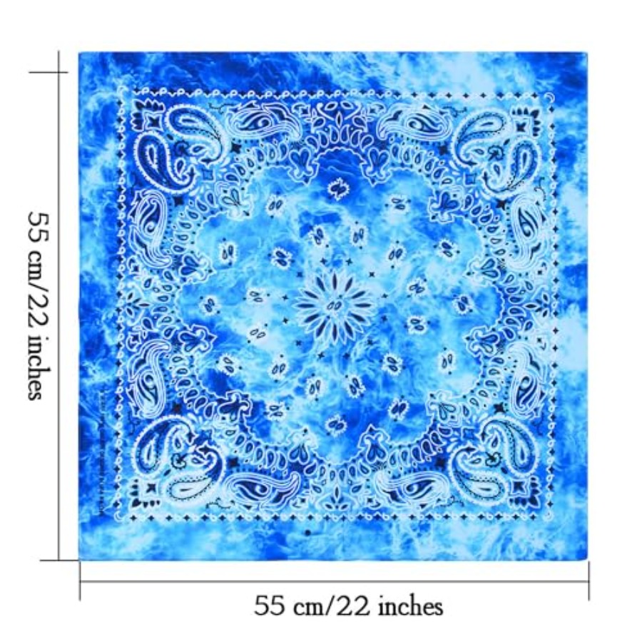 URATOT 6 Pack Tie Dye Bandana  – Handkerchief Cotton Men recenzja i cena