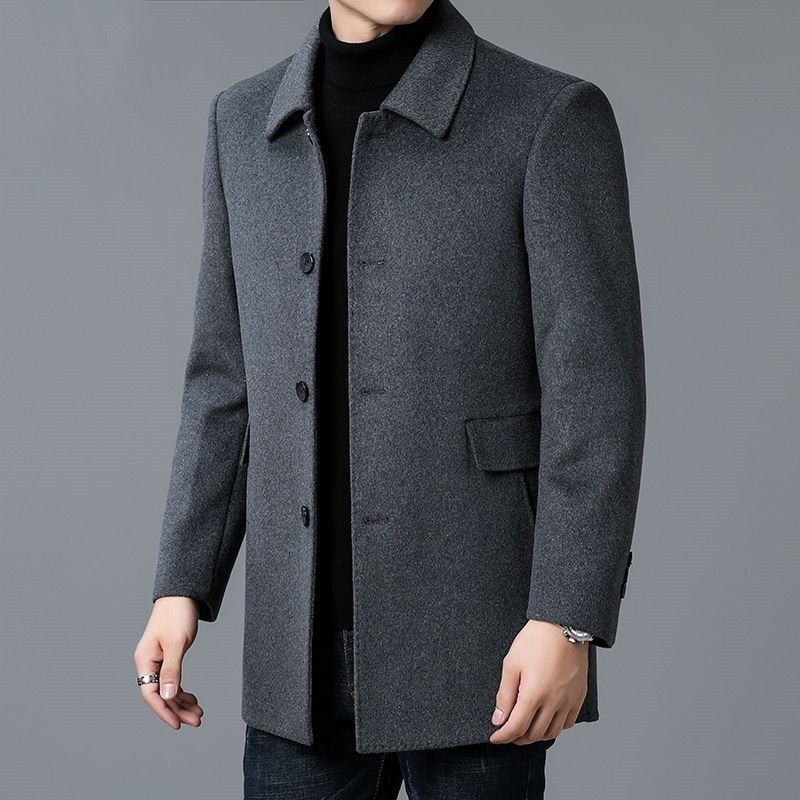 Wool Blend Coat White Mans Sha – Muffler Men Wool recenzja i cena