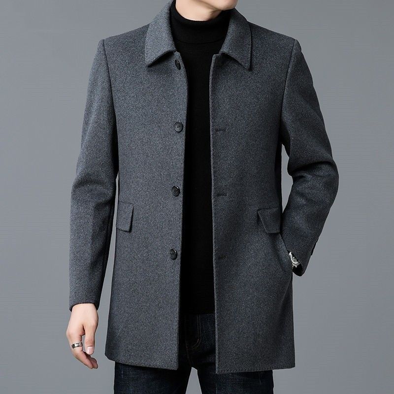 Wool Blend Coat White Mans Sha – Muffler Men Wool recenzja i cena