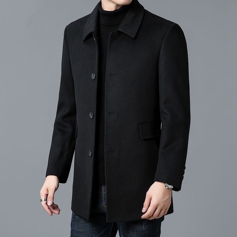Wool Blend Coat White Mans Sha – Muffler Men Wool recenzja i cena