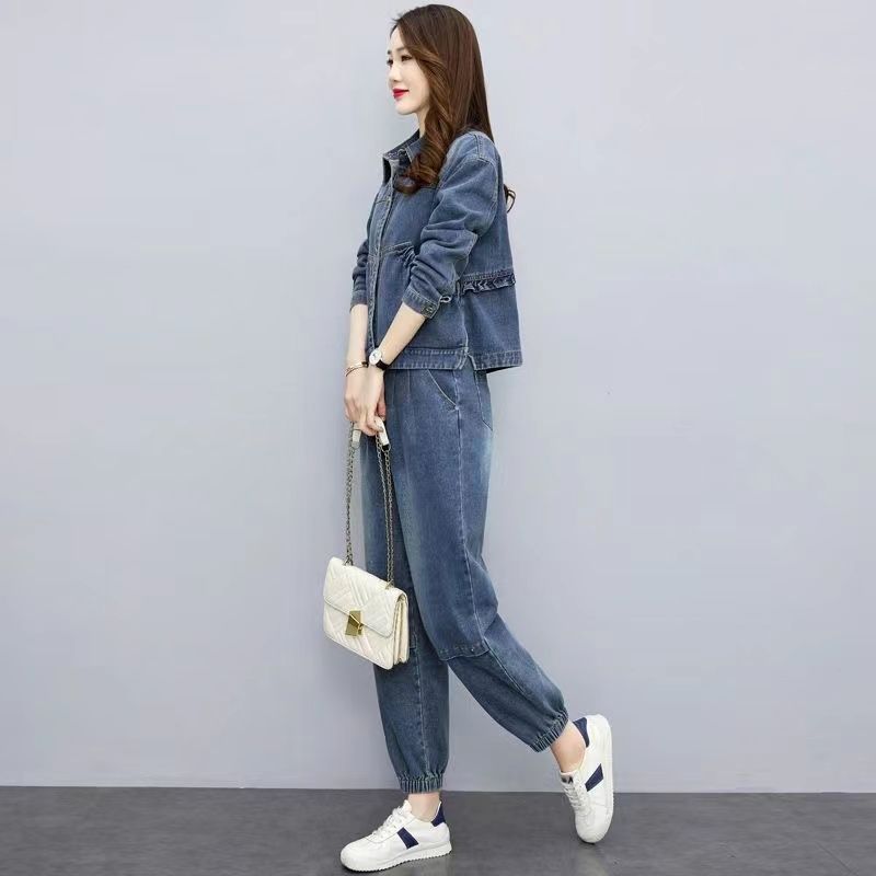 Women Denim Suits 2024 New Spr – Pocket Square Set recenzja i cena