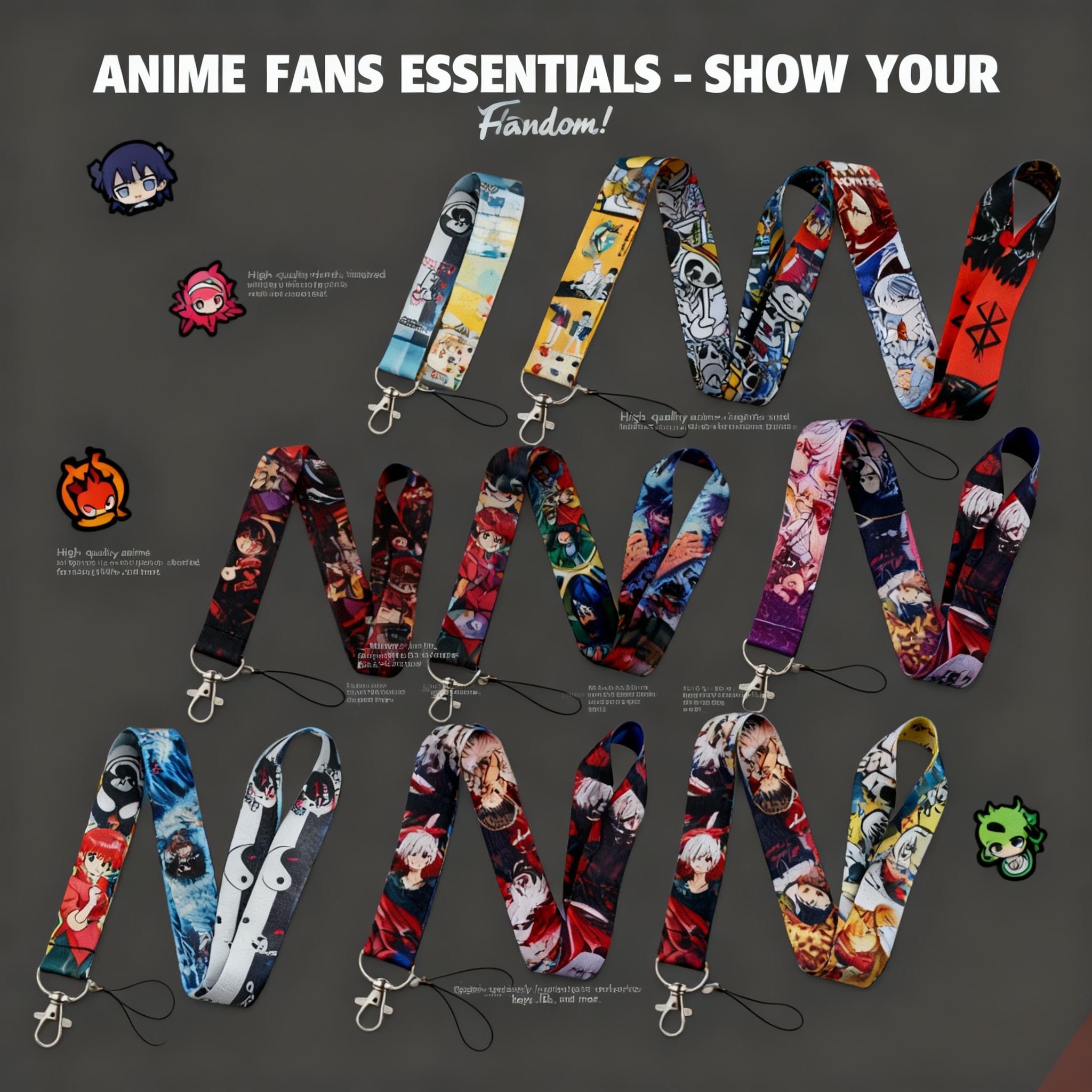 Anime Lanyard Neck Strap For I – Lanyard Badge Holder recenzja i cena