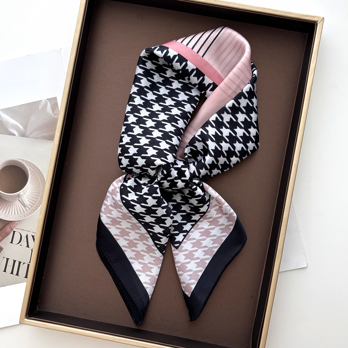 New Printed Square Scarf For W – Scarf Silk Square recenzja i cena