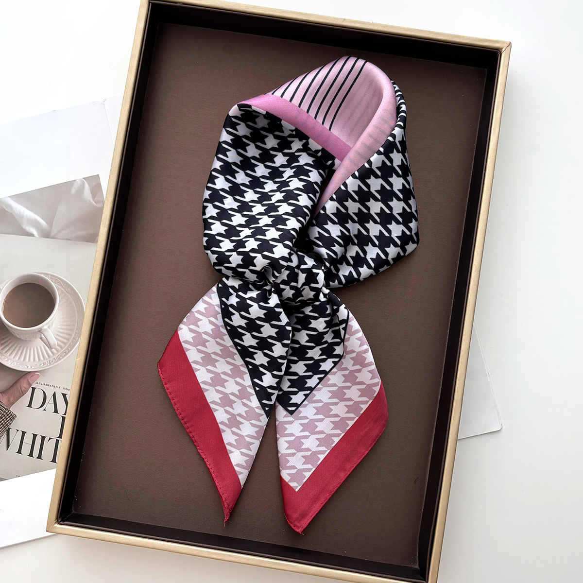 New Printed Square Scarf For W – Scarf Silk Square recenzja i cena