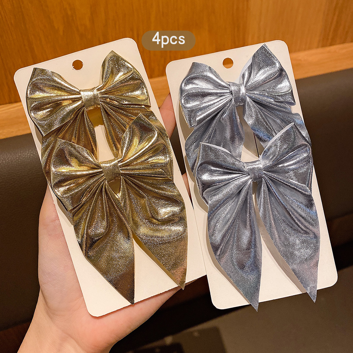 4 fashionable bow hair clips i – Tie Clip Silver recenzja i cena
