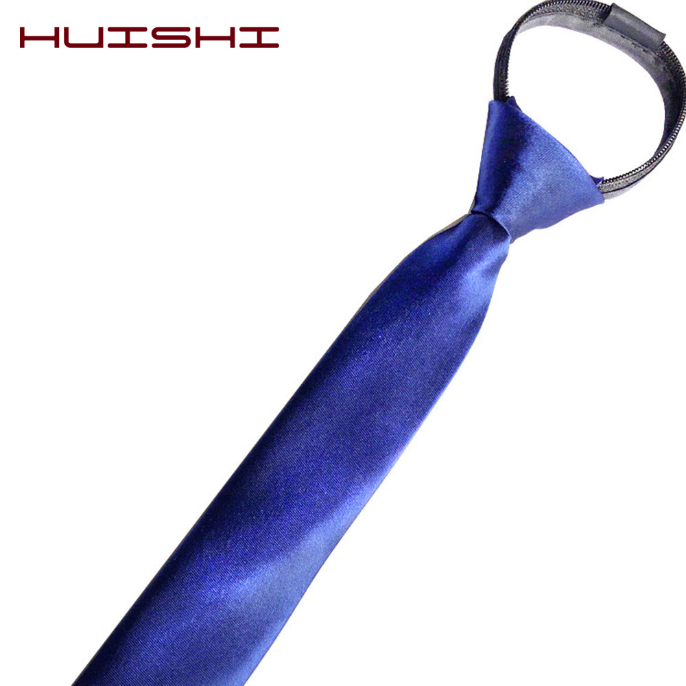 HUISHI Pre-tied Zipper Tie Nec – Skinny Tie Men recenzja i cena
