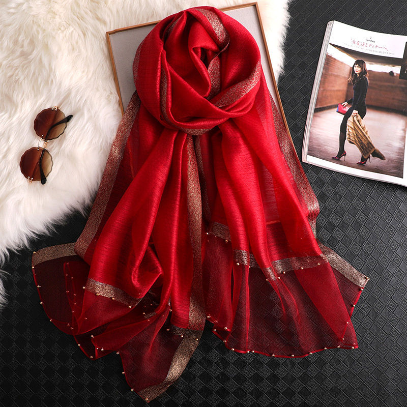 2024 Luxury 100% Silk Shawl Sc – Scarf Silk Square recenzja i cena