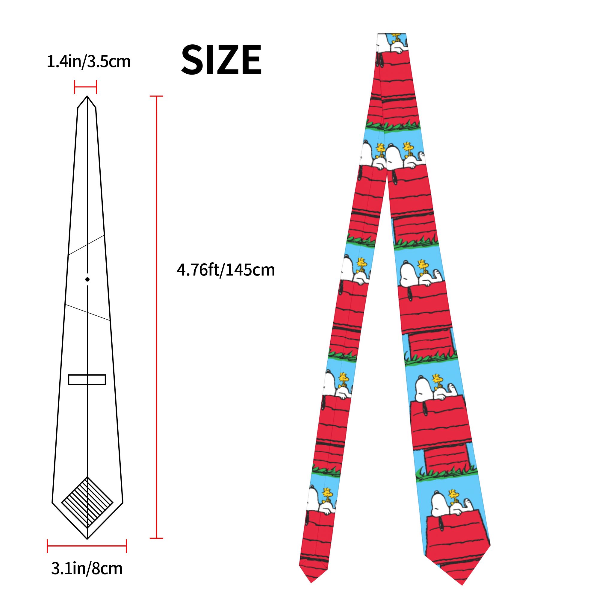 Neckties Snoopy Woodstock Dogh – Skinny Tie Men recenzja i cena