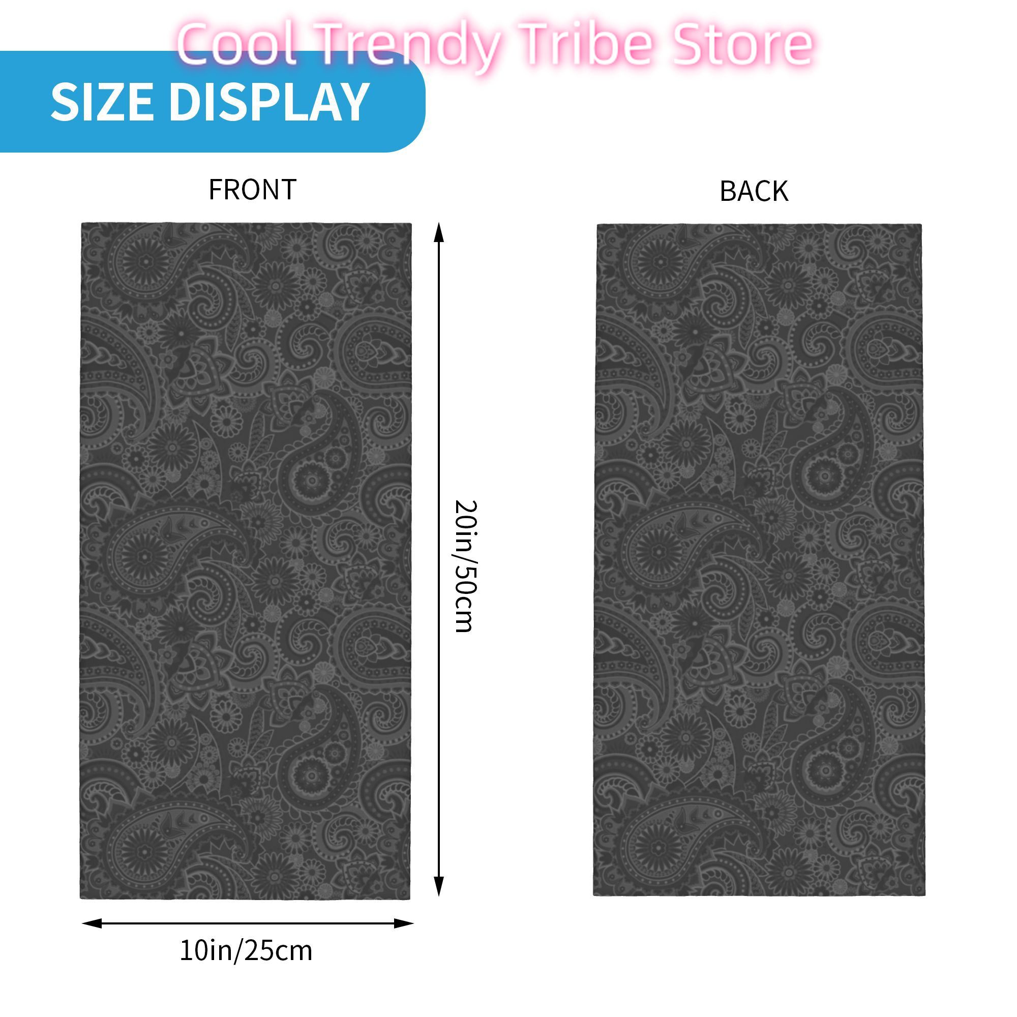 Custom Paisley Chicano Bandana – Neck Warmer Tube recenzja i cena