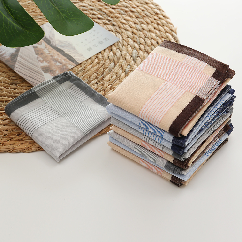 12Pcs 100% Cotton Yarn Dyed Ha – Handkerchief Cotton Men recenzja i cena