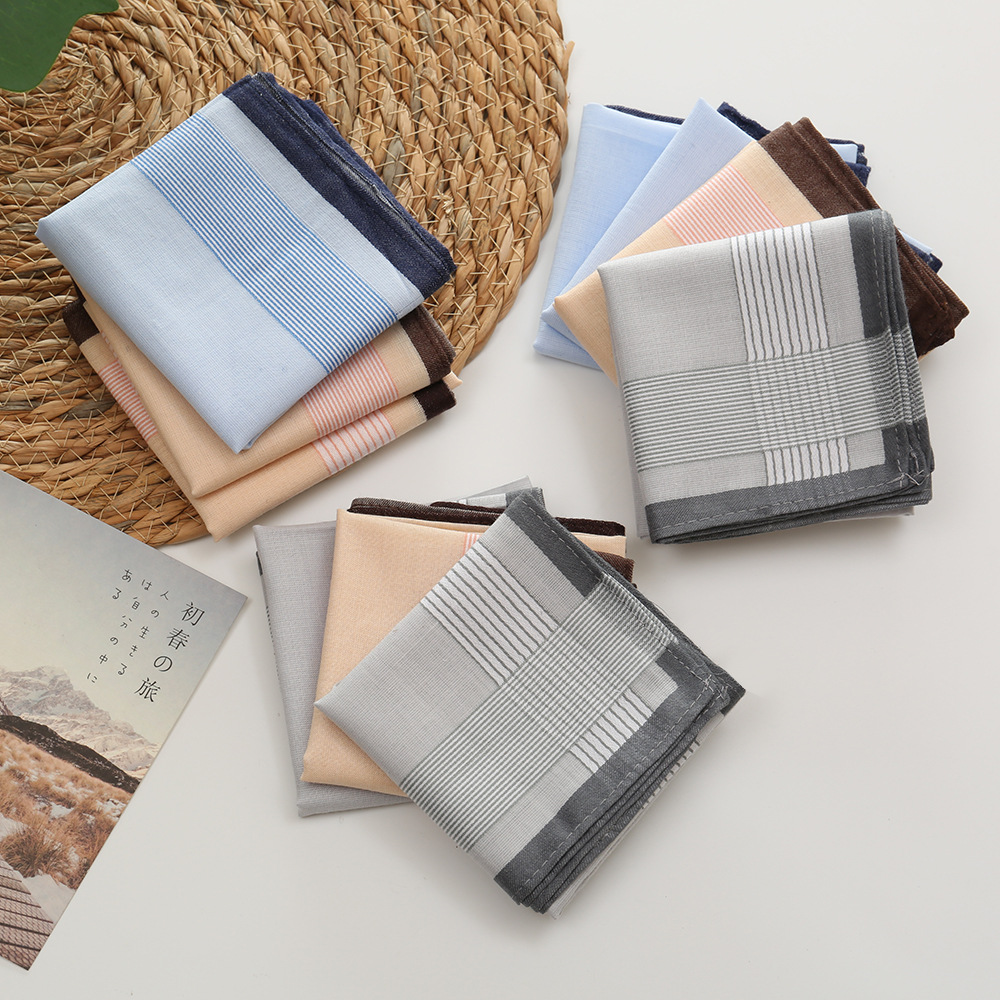 12Pcs 100% Cotton Yarn Dyed Ha – Handkerchief Cotton Men recenzja i cena