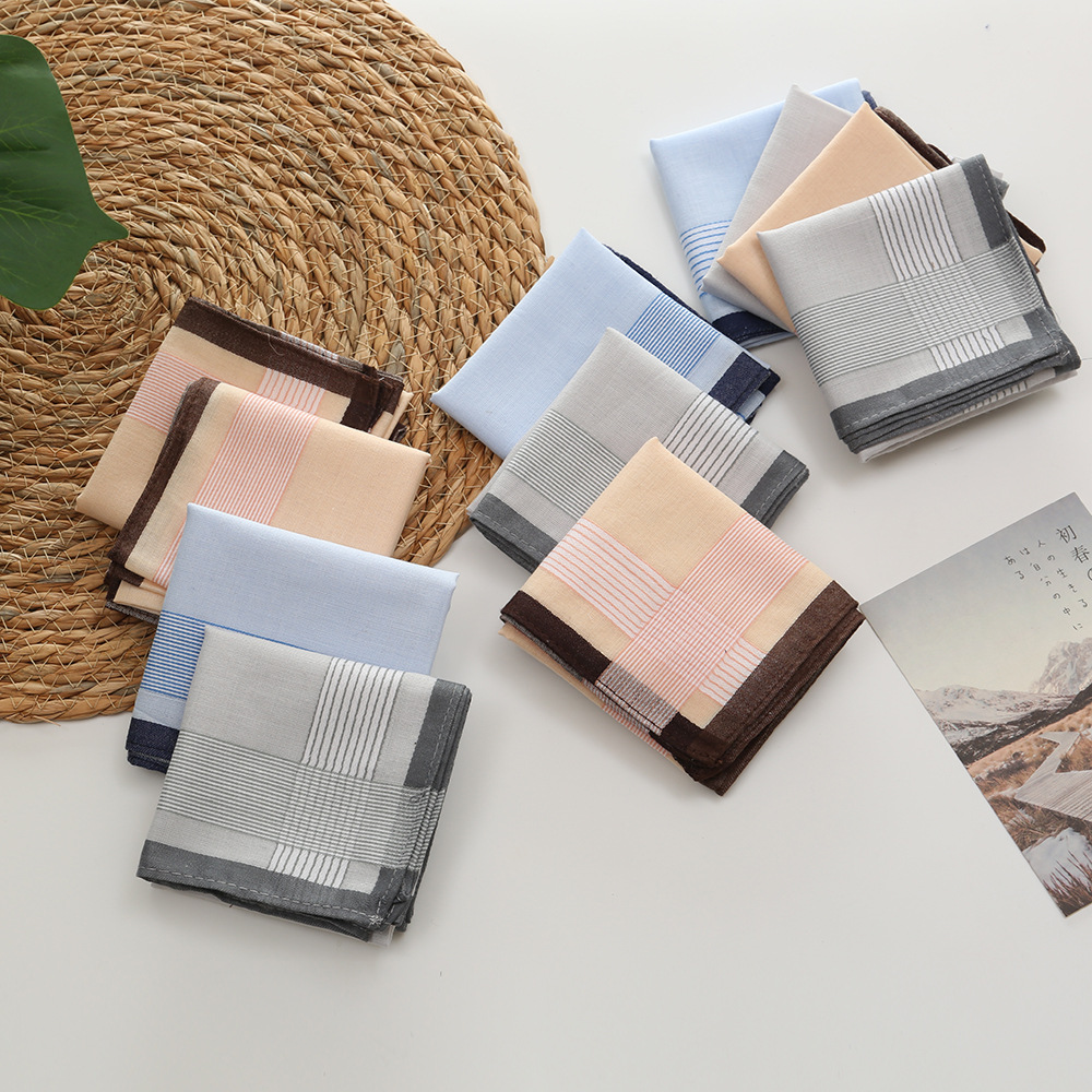 12Pcs 100% Cotton Yarn Dyed Ha – Handkerchief Cotton Men recenzja i cena