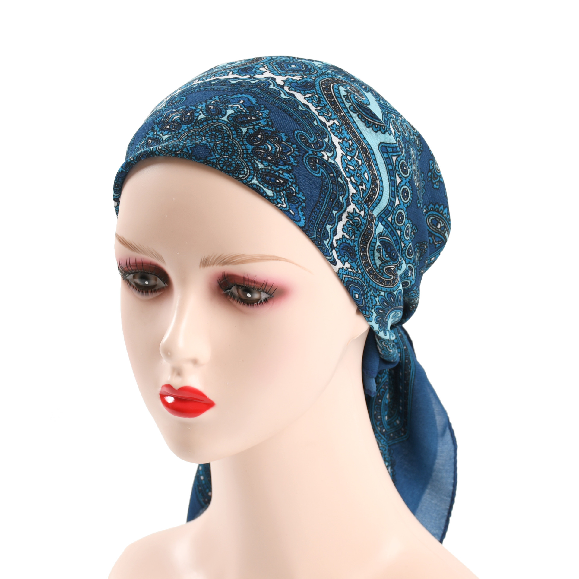 70*70cm Women Retro Floral Rus – Bandana Cotton recenzja i cena