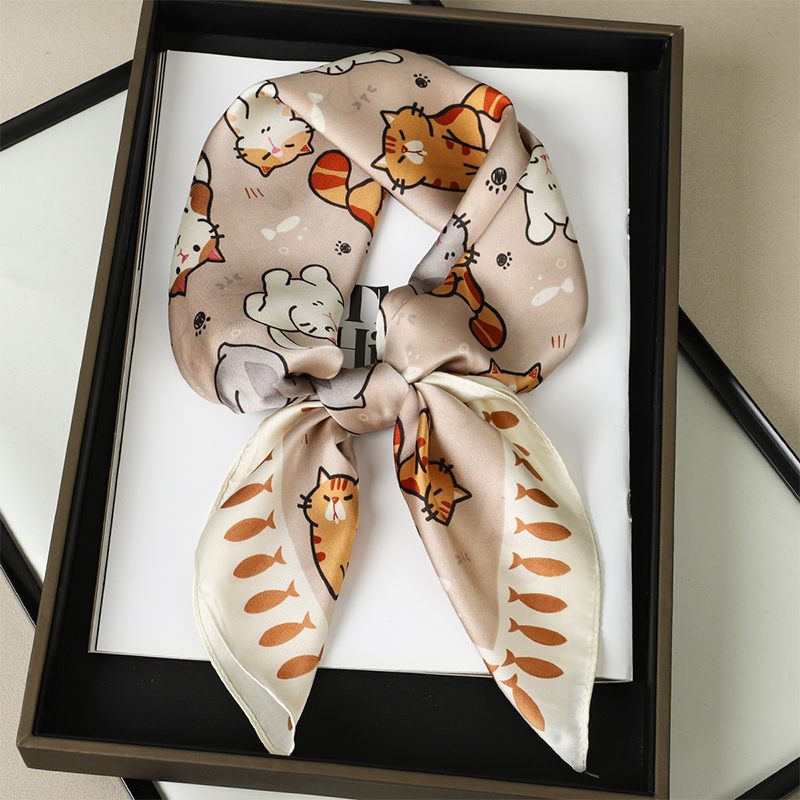Luxury Silk Shawl Fat Cat Squa – Face Scarf Mask recenzja i cena