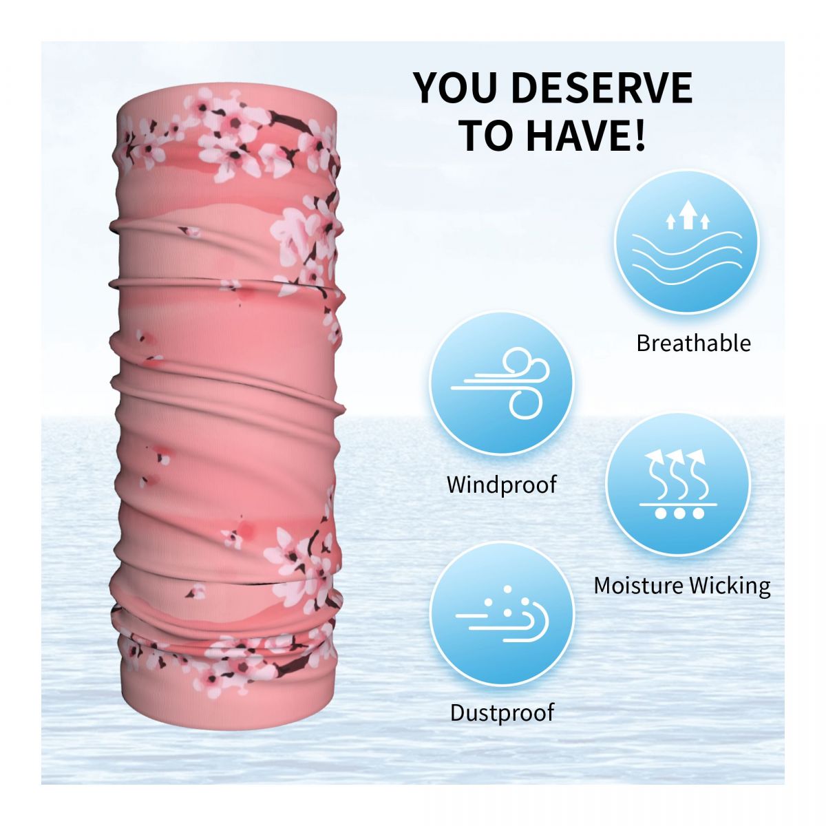 Sakura Tree Cherry Blossom Ban – Neck Warmer Tube recenzja i cena