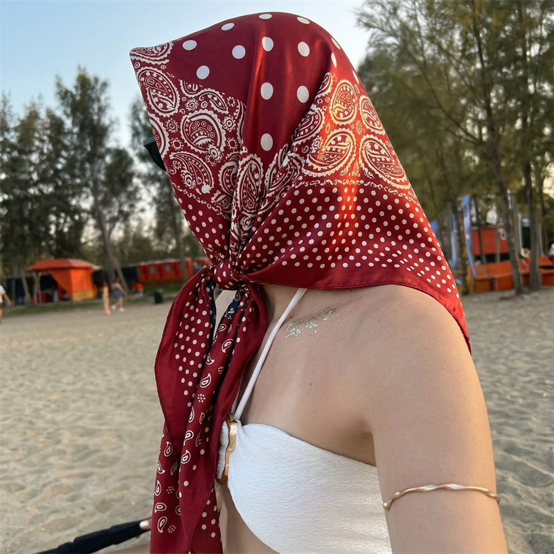 90cm Luxury Brand 2026 Dot Pri – Face Scarf Mask recenzja i cena