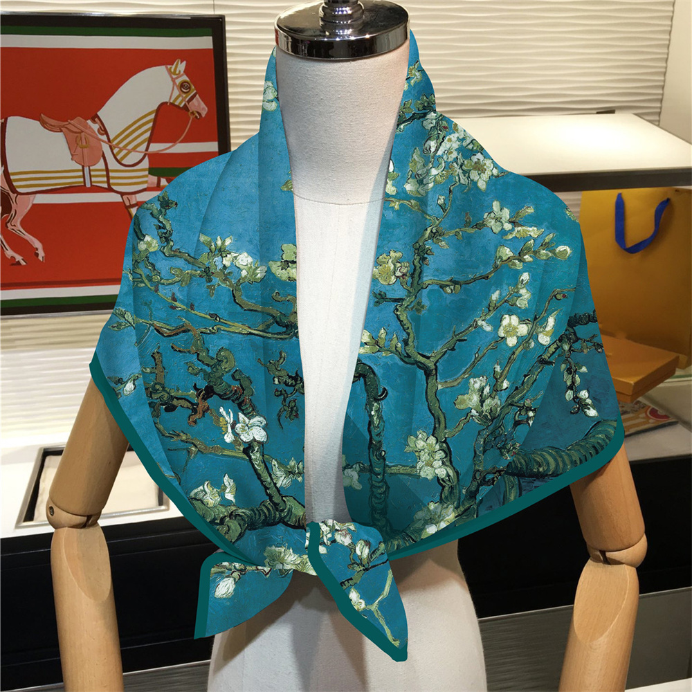 90CM Hot Sell Twill Silk Scarf – Face Scarf Mask recenzja i cena