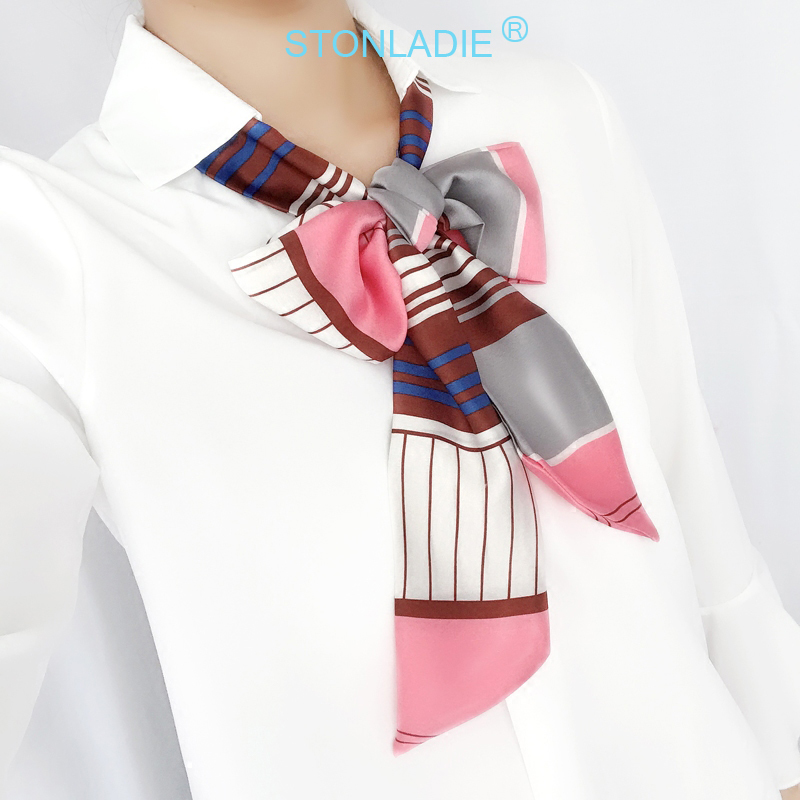 TOP Small Long Silk Neckerchie – Silk Tie Striped recenzja i cena