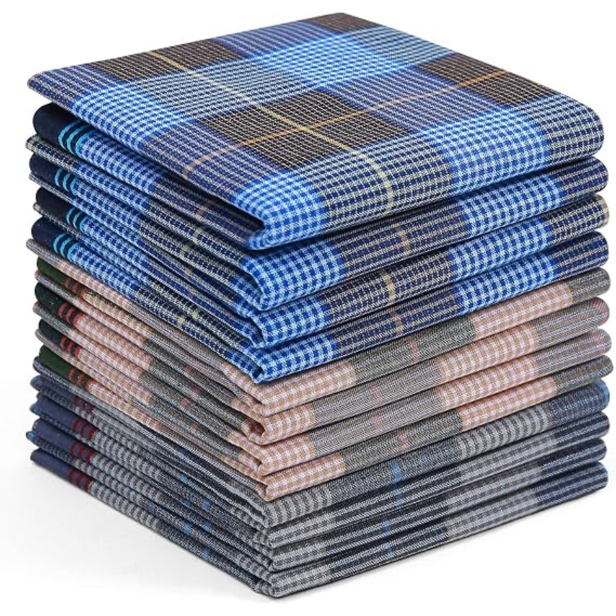 Handkerchiefs for Men, 12PCS 1 – Handkerchief Cotton Men recenzja i cena