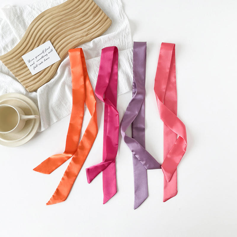 4x100cm Satin Silk Narrow Scar – Ascot Neck Scarf recenzja i cena