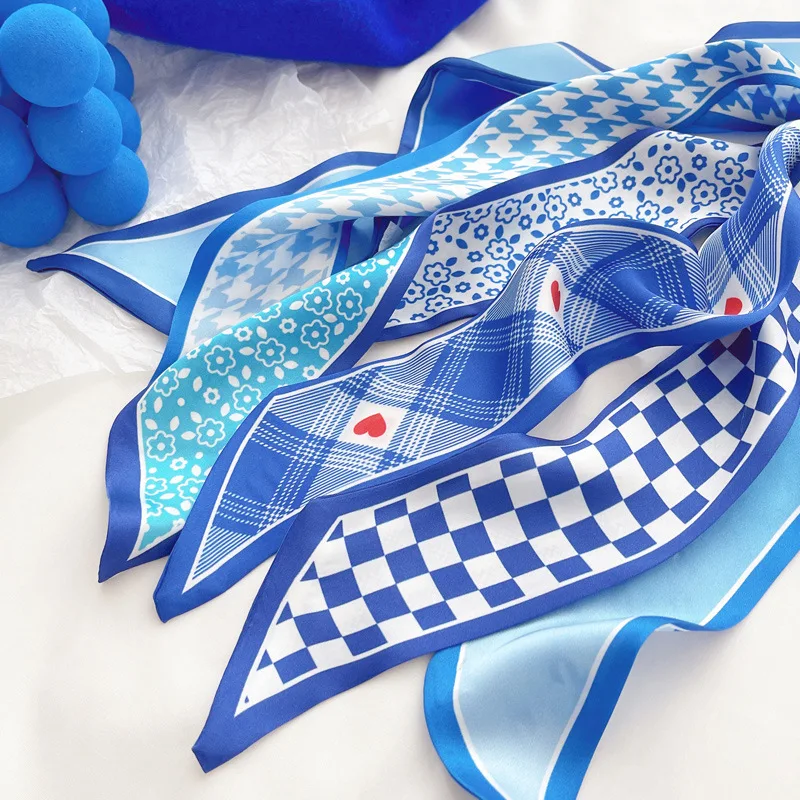Klein blue silk scarf new chec – Ascot Neck Scarf recenzja i cena