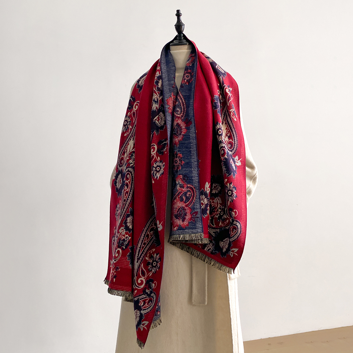 2025 Winter Luxury Imitation C – Woven Scarf Blanket recenzja i cena