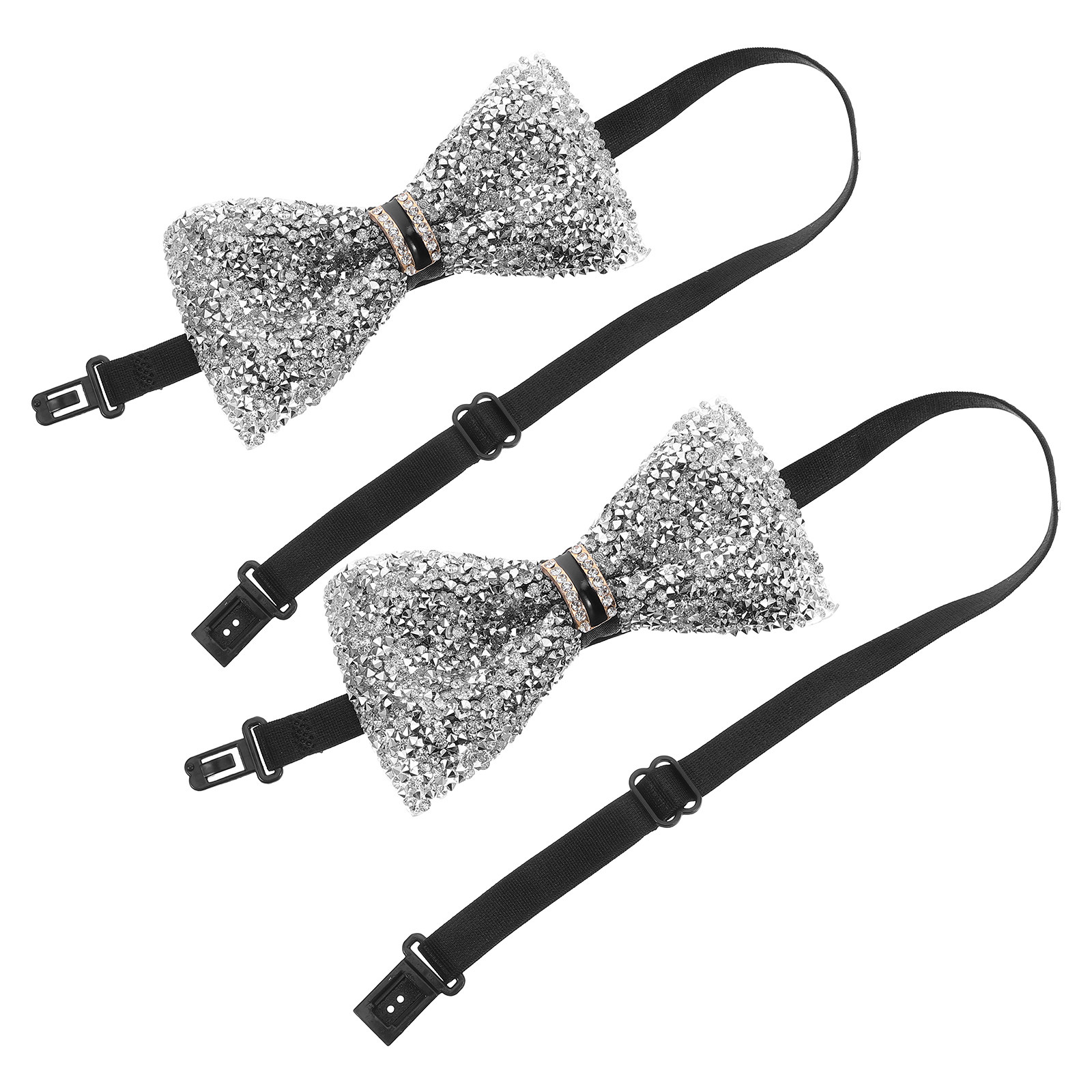2Pcs Children Bow Tie Sparklin – Bow Tie Pre Tied recenzja i cena
