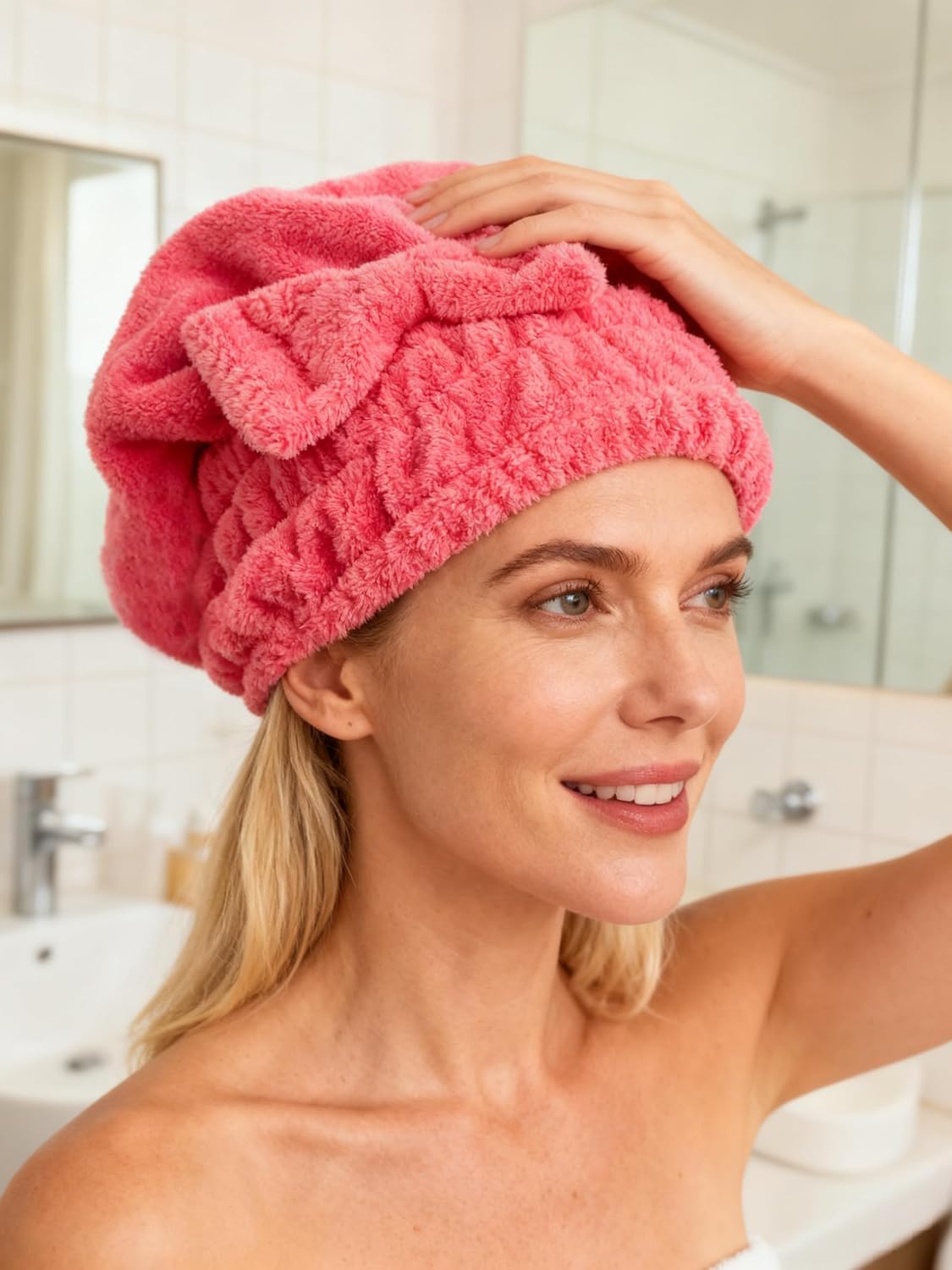 Microfiber Hair Drying Towels  – Head Wrap Turban recenzja i cena