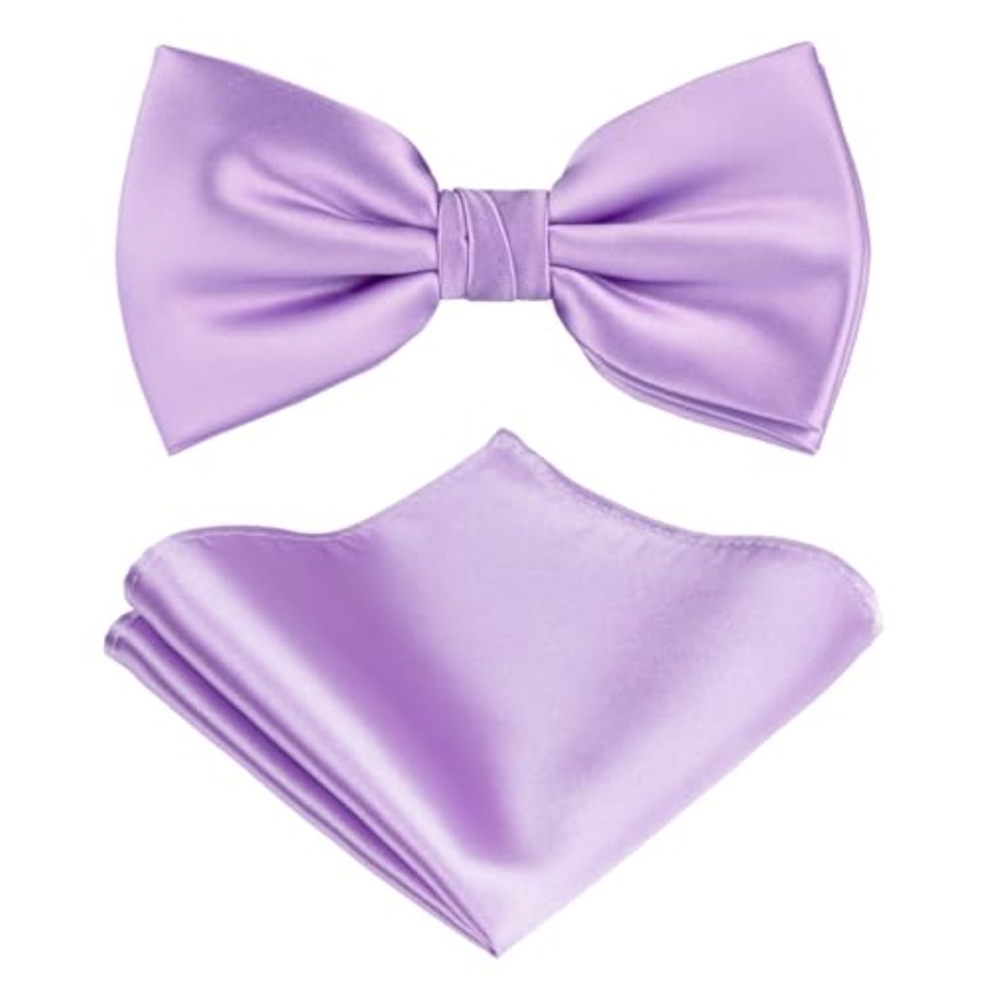 Solid Color Pre-tied Bow Tie a – Pocket Square Set recenzja i cena